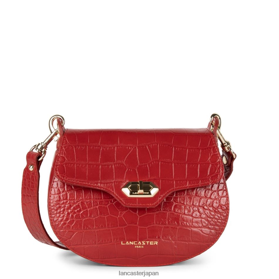 バッグ Lancaster Paris クロスボディバッグ エキゾチック クロコ CN ルージュ 女性 VB8ZLR2178