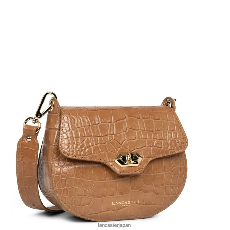 バッグ Lancaster Paris クロスボディバッグ エキゾチック クロコ CN キャメル 女性 VB8ZLR2179