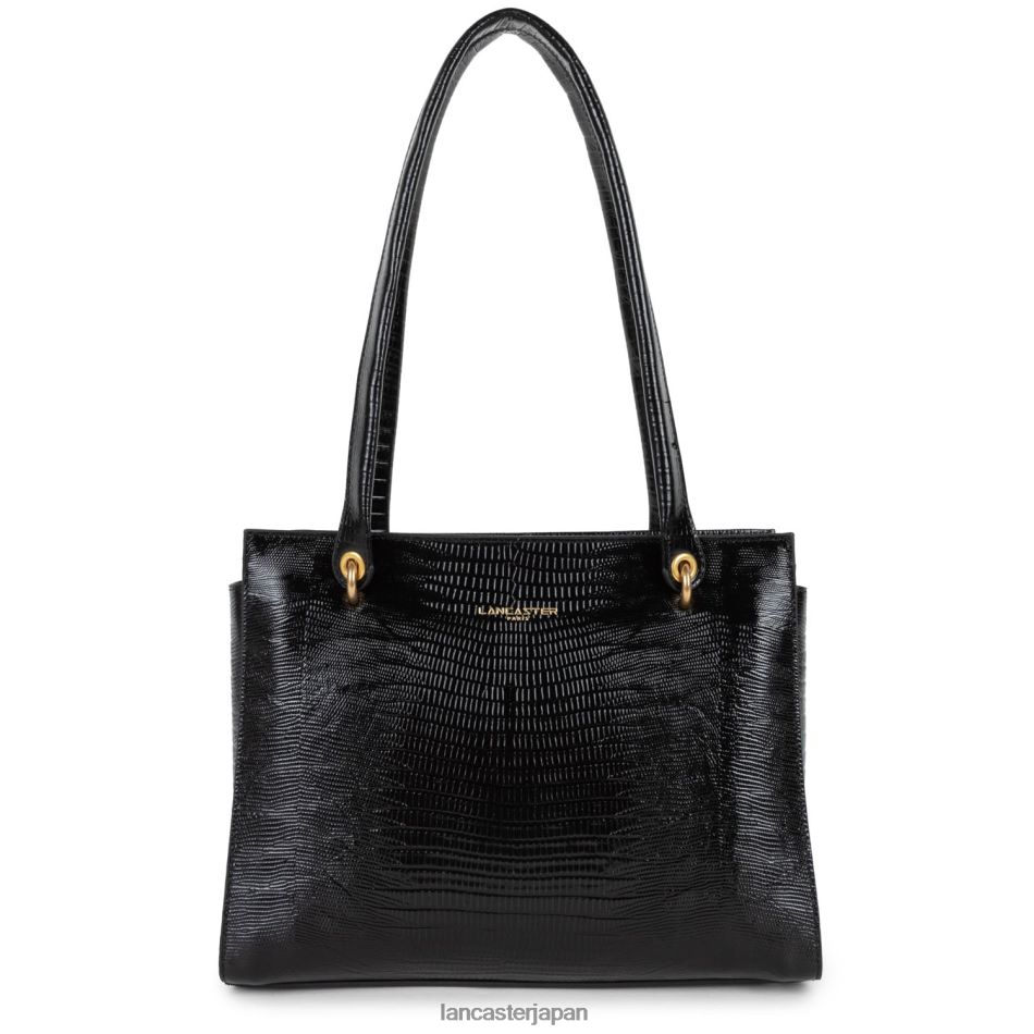 バッグ Lancaster Paris トートバッグ エキゾチック レザード & クロコ CN ノワール・レザール 女性 VB8ZLR3244