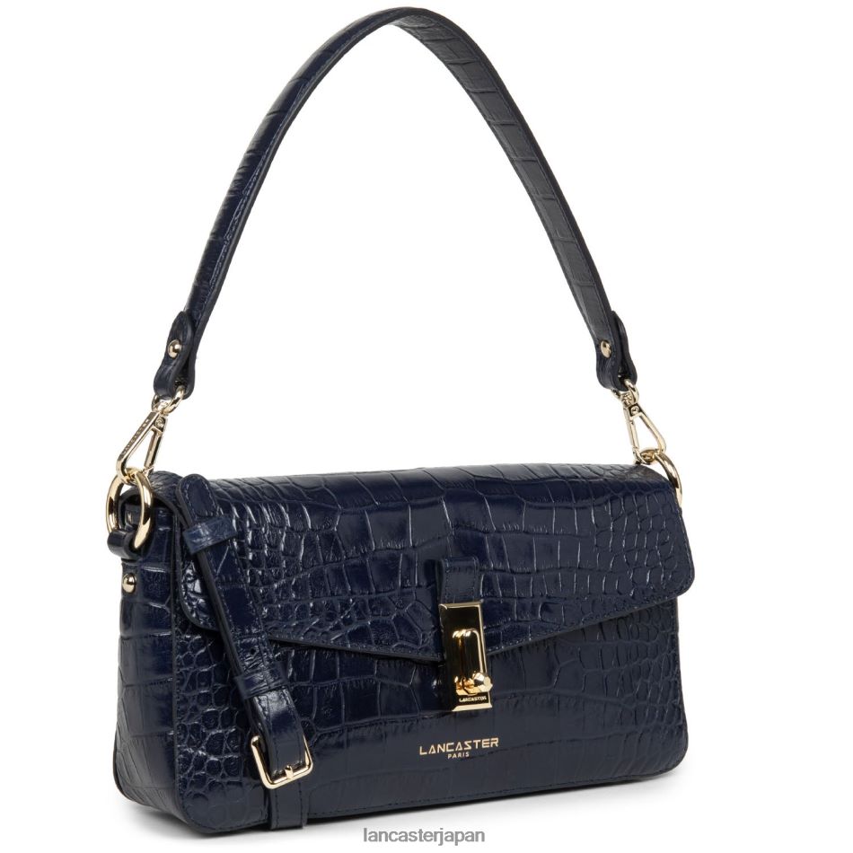 バッグ Lancaster Paris バゲットバッグ エキゾチッククロコCN ブルーフォンセ 女性 VB8ZLR4412