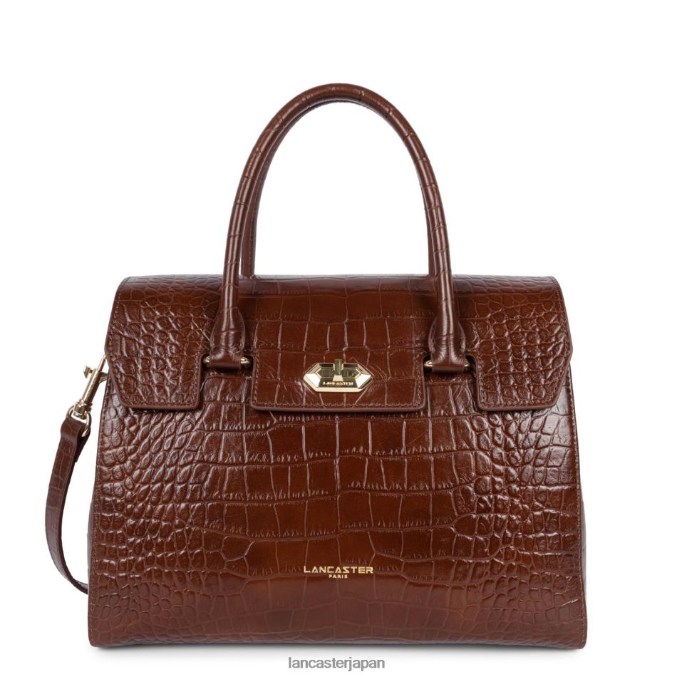 バッグ Lancaster Paris ハンドバッグ エキゾチック レザード & クロコ Cn シャテーニュ 女性 VB8ZLR3271