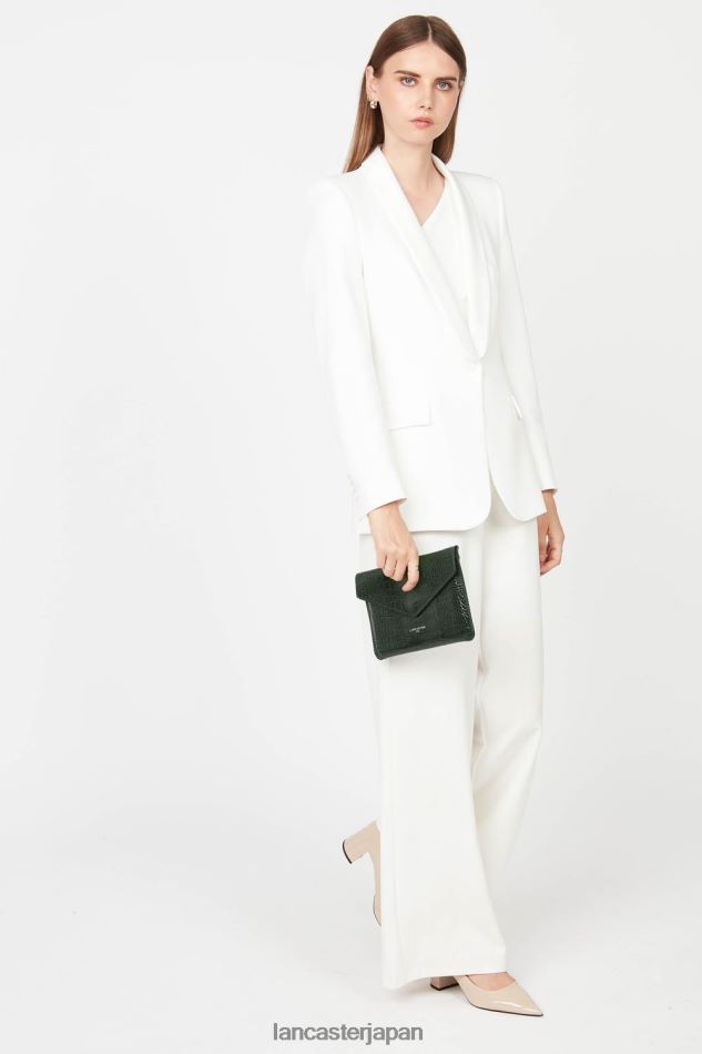 バッグ Lancaster Paris クラッチ エキゾチック レザード & クロコ FR ヴェールフォレ 女性 VB8ZLR1257