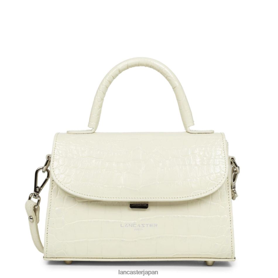 バッグ Lancaster Paris スモールハンドバッグエキゾチックレザード＆クロコFR ベージュ 女性 VB8ZLR207