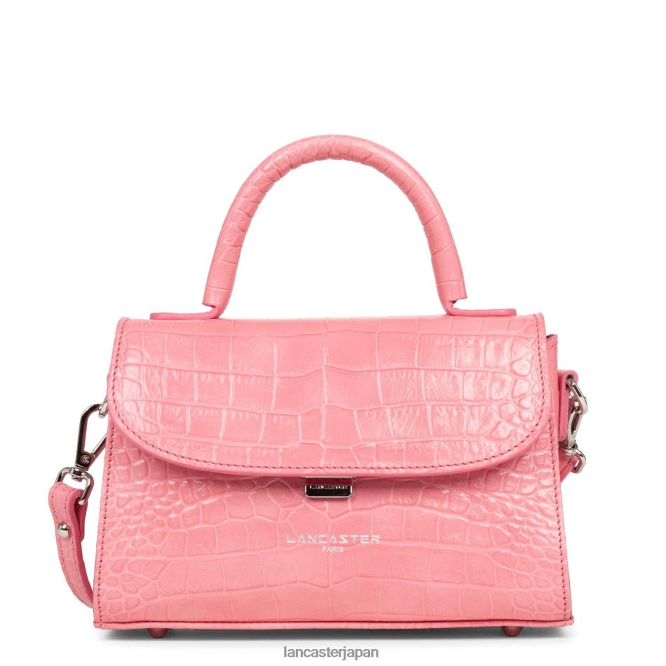 バッグ Lancaster Paris スモールハンドバッグエキゾチックレザード＆クロコFR 薔薇 女性 VB8ZLR210