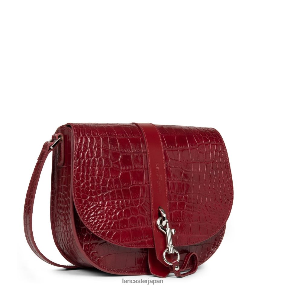 バッグ Lancaster Paris ショルダーバッグ エキゾチッククロコ FR カーミン 女性 VB8ZLR4415