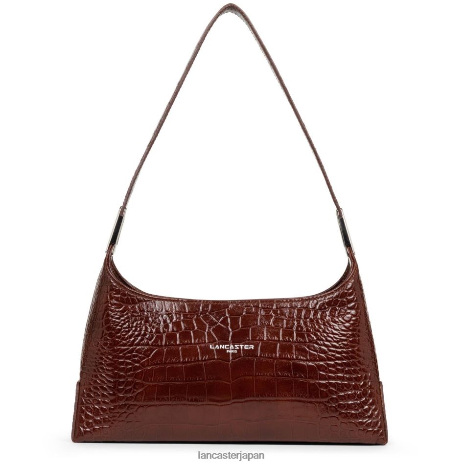 バッグ Lancaster Paris バゲットバッグ エキゾチック レザード & クロコ FR シャテーニュ 女性 VB8ZLR449