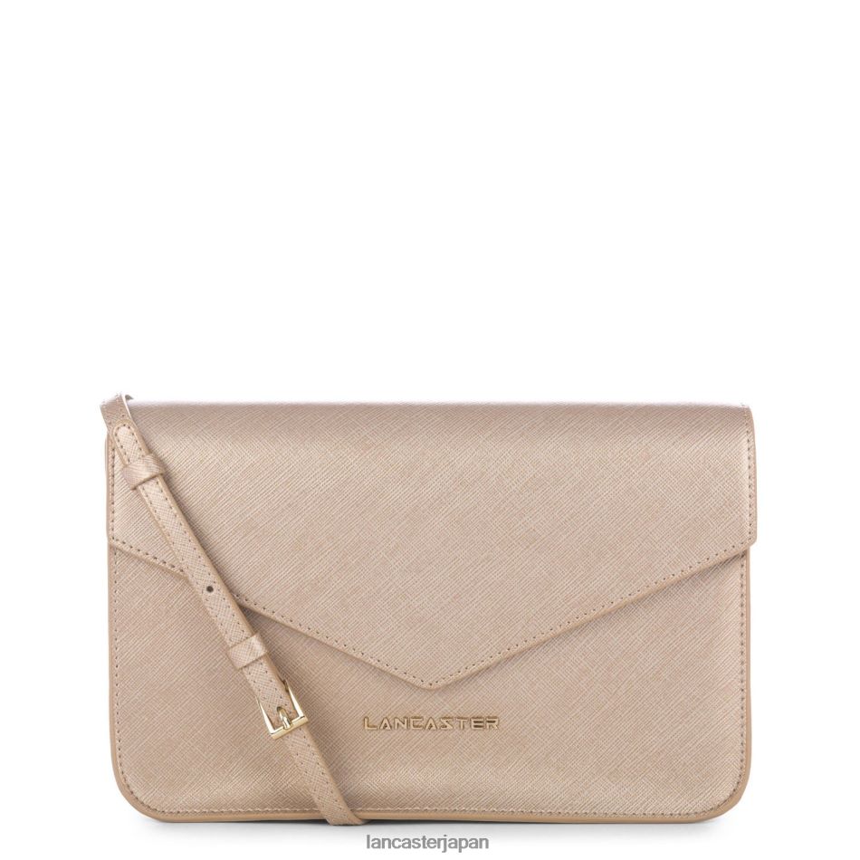 バッグ Lancaster Paris M クロスボディバッグ サフィアーノ シグネチャー シャンパン 女性 VB8ZLR2110