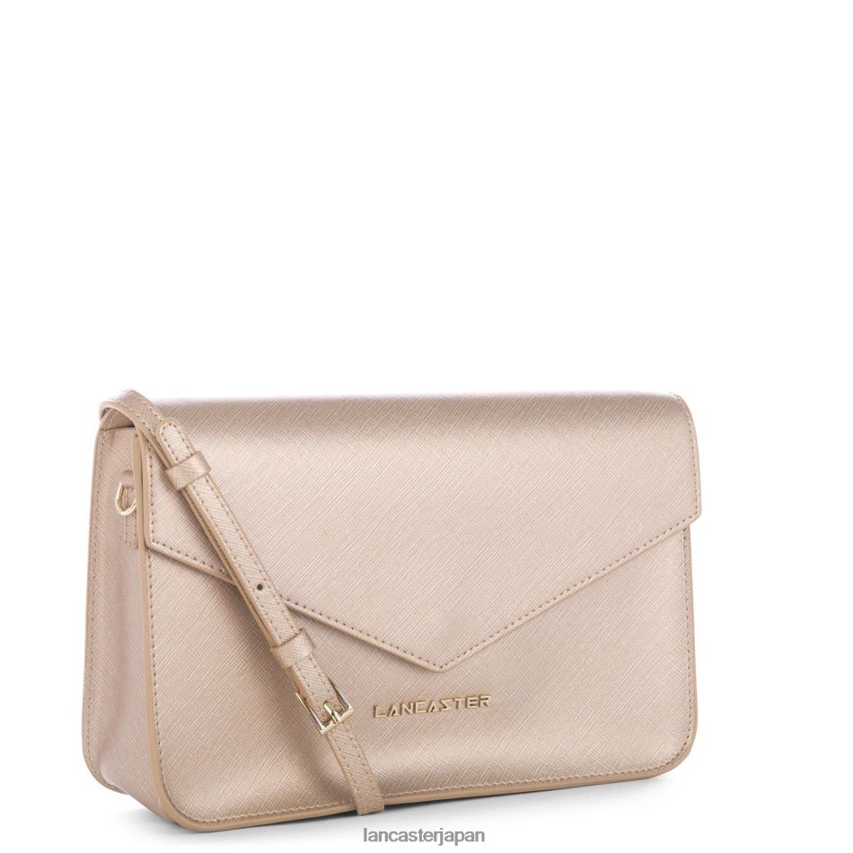 バッグ Lancaster Paris M クロスボディバッグ サフィアーノ シグネチャー シャンパン 女性 VB8ZLR2110