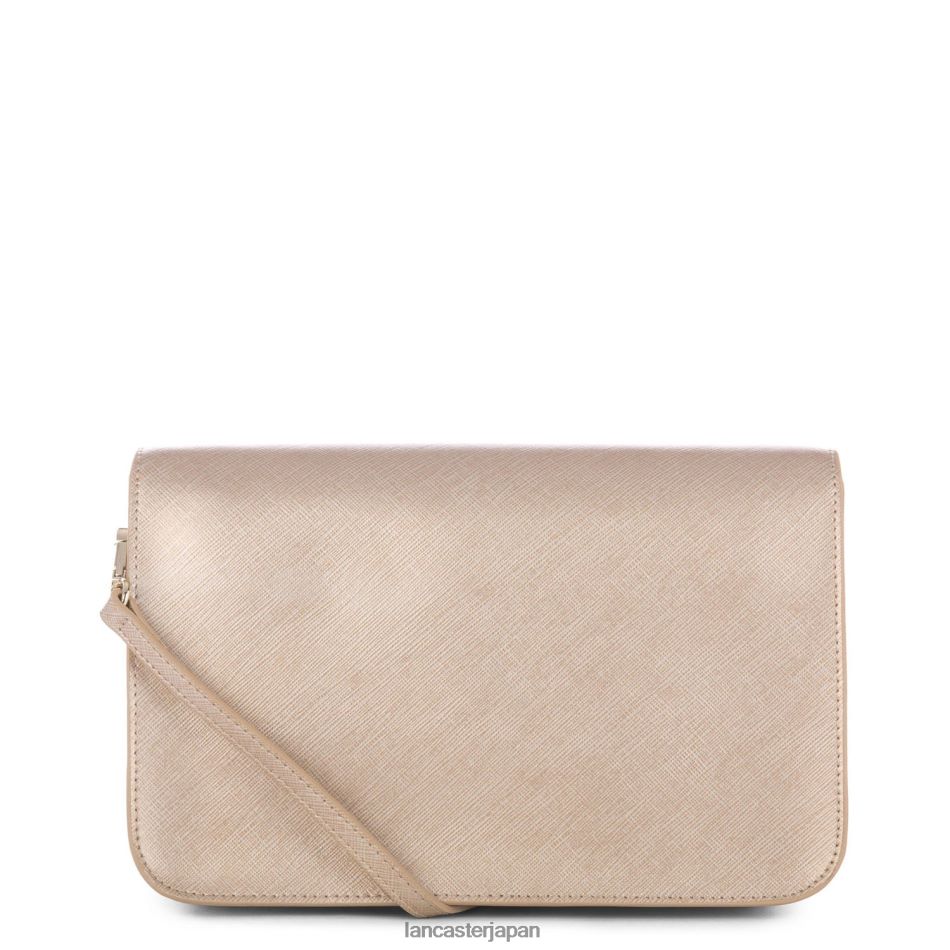 バッグ Lancaster Paris M クロスボディバッグ サフィアーノ シグネチャー シャンパン 女性 VB8ZLR2110