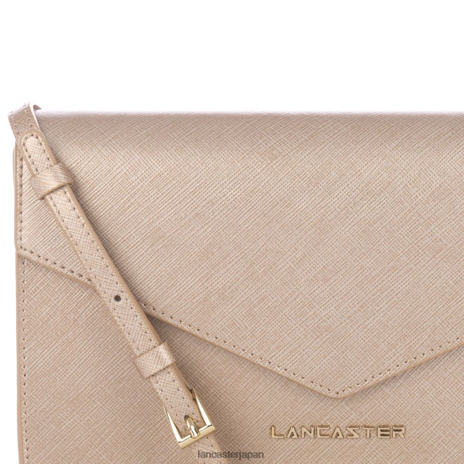 バッグ Lancaster Paris M クロスボディバッグ サフィアーノ シグネチャー シャンパン 女性 VB8ZLR2110