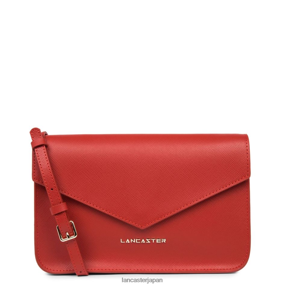 バッグ Lancaster Paris M クロスボディバッグ サフィアーノ シグネチャー ルージュ 女性 VB8ZLR2111