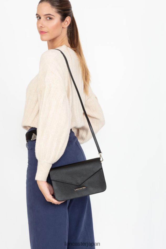 バッグ Lancaster Paris M クロスボディバッグ サフィアーノ シグネチャー ノワール 女性 VB8ZLR2112