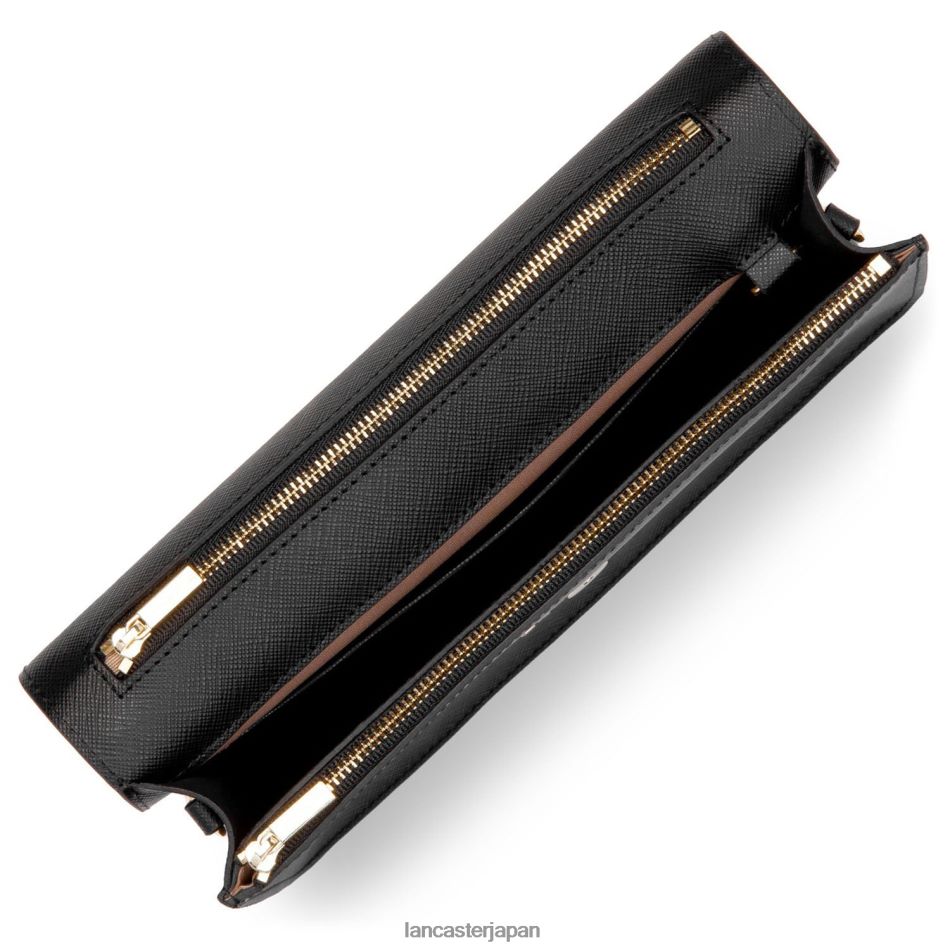 バッグ Lancaster Paris M クロスボディバッグ サフィアーノ シグネチャー ノワール 女性 VB8ZLR2112