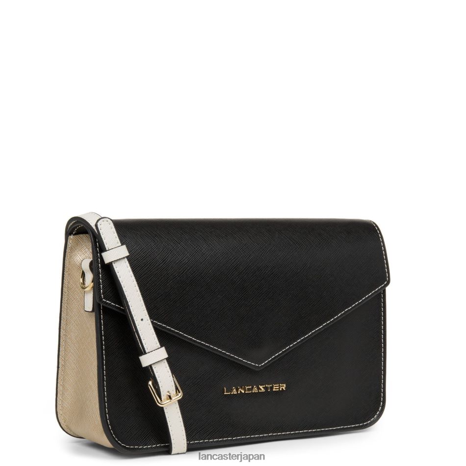 バッグ Lancaster Paris M クロスボディバッグ サフィアーノ シグネチャー ノワール-シャンパン-アイボリー 女性 VB8ZLR2124