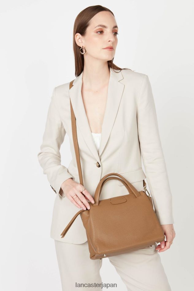 バッグ Lancaster Paris M ハンドバッグ デューン 新品 キャメル 女性 VB8ZLR2593