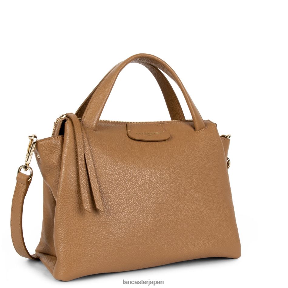 バッグ Lancaster Paris M ハンドバッグ デューン 新品 キャメル 女性 VB8ZLR2593