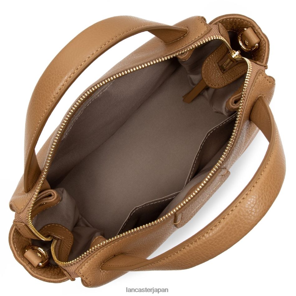 バッグ Lancaster Paris M ハンドバッグ デューン 新品 キャメル 女性 VB8ZLR2593