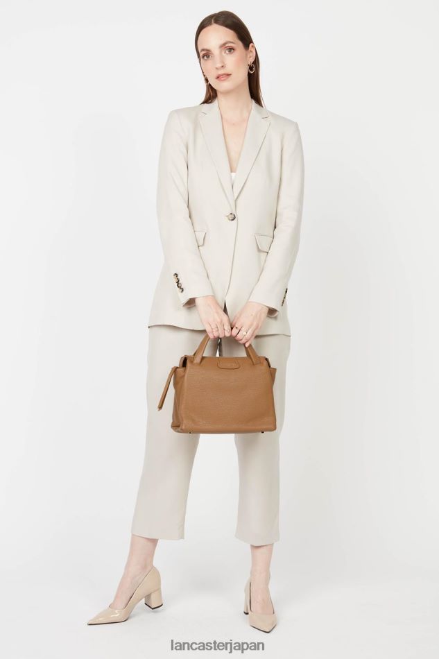 バッグ Lancaster Paris M ハンドバッグ デューン 新品 キャメル 女性 VB8ZLR2593