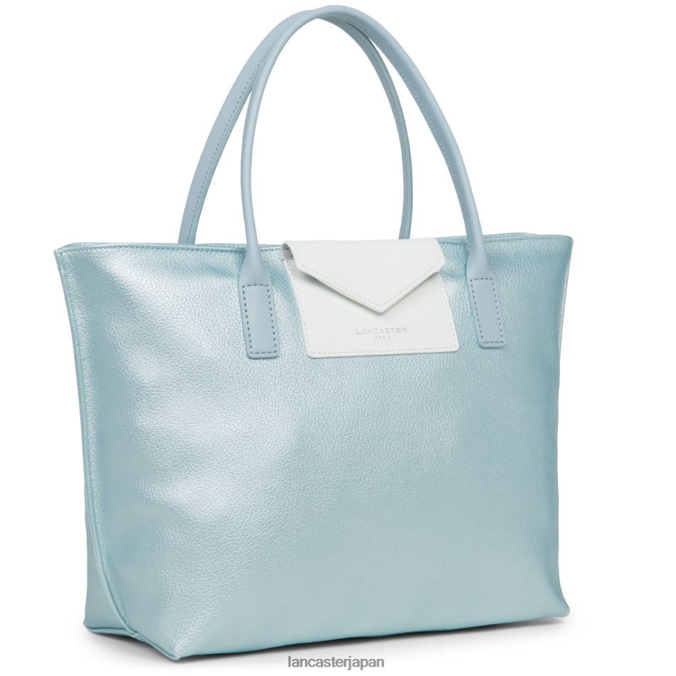バッグ Lancaster Paris M ハンドバッグ マヤ 新品 アズール ブラン ブルー サンドル 女性 VB8ZLR2777