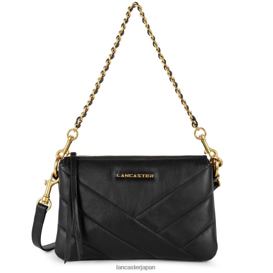 バッグ Lancaster Paris スモールクラッチソフトマトラッセ ノワール 女性 VB8ZLR1020