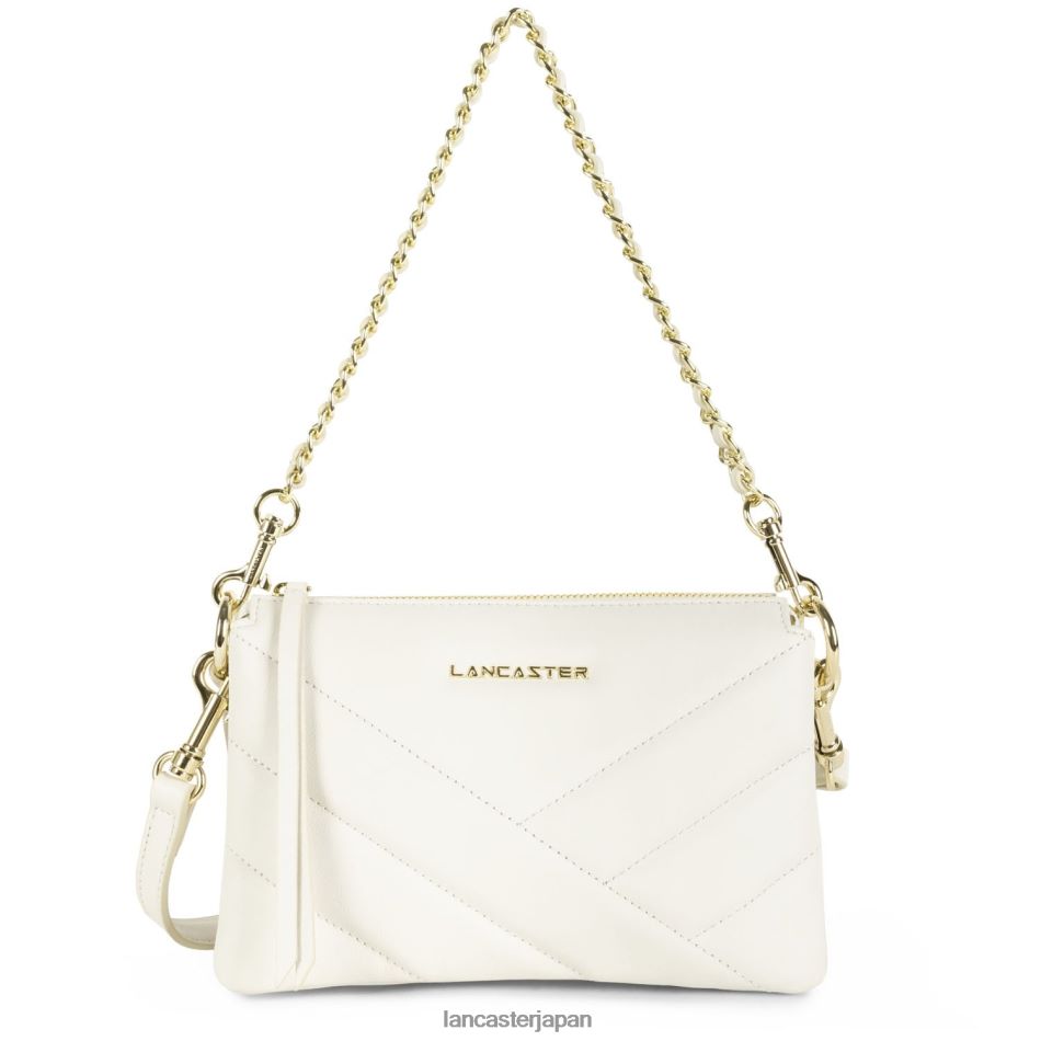 バッグ Lancaster Paris スモールクラッチソフトマトラッセ 生成り 女性 VB8ZLR1023
