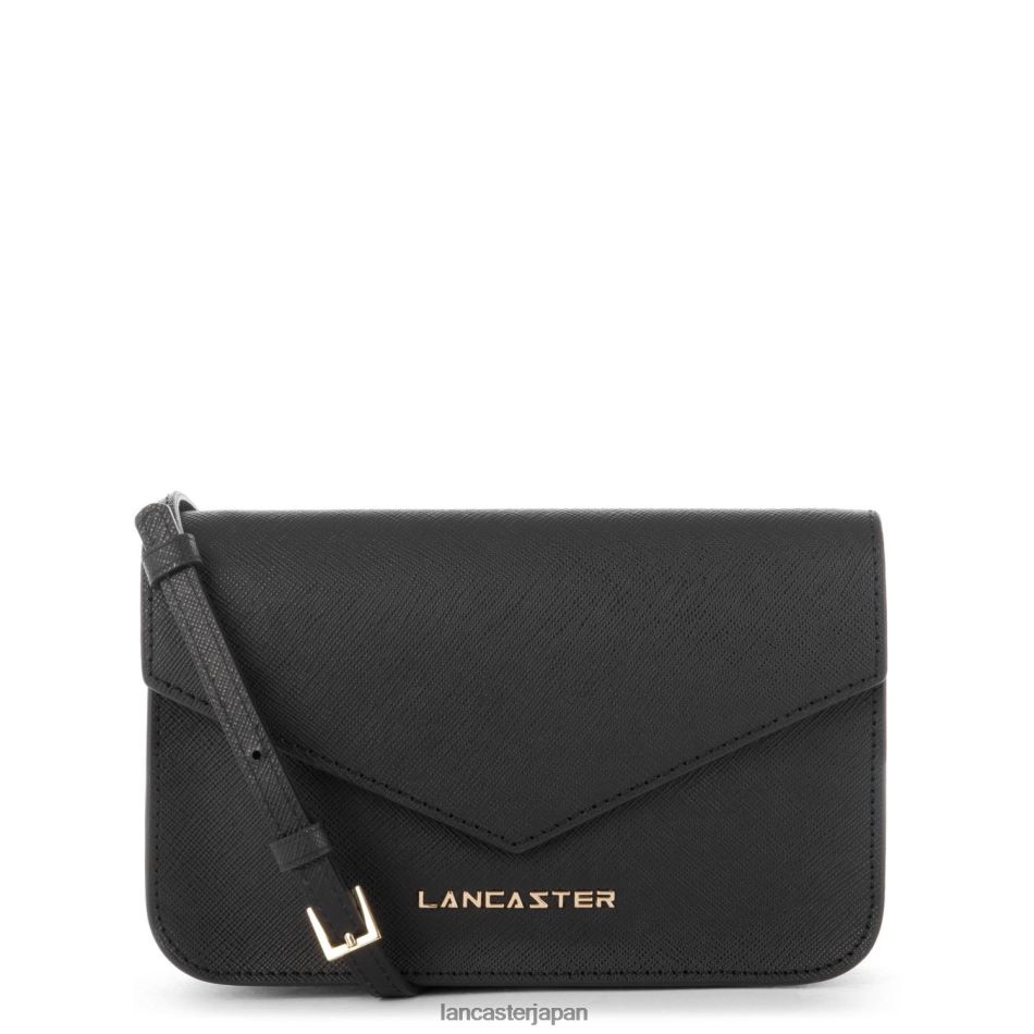 バッグ Lancaster Paris スモールクロスボディバッグ サフィアーノ シグネチャー ノワール 女性 VB8ZLR103