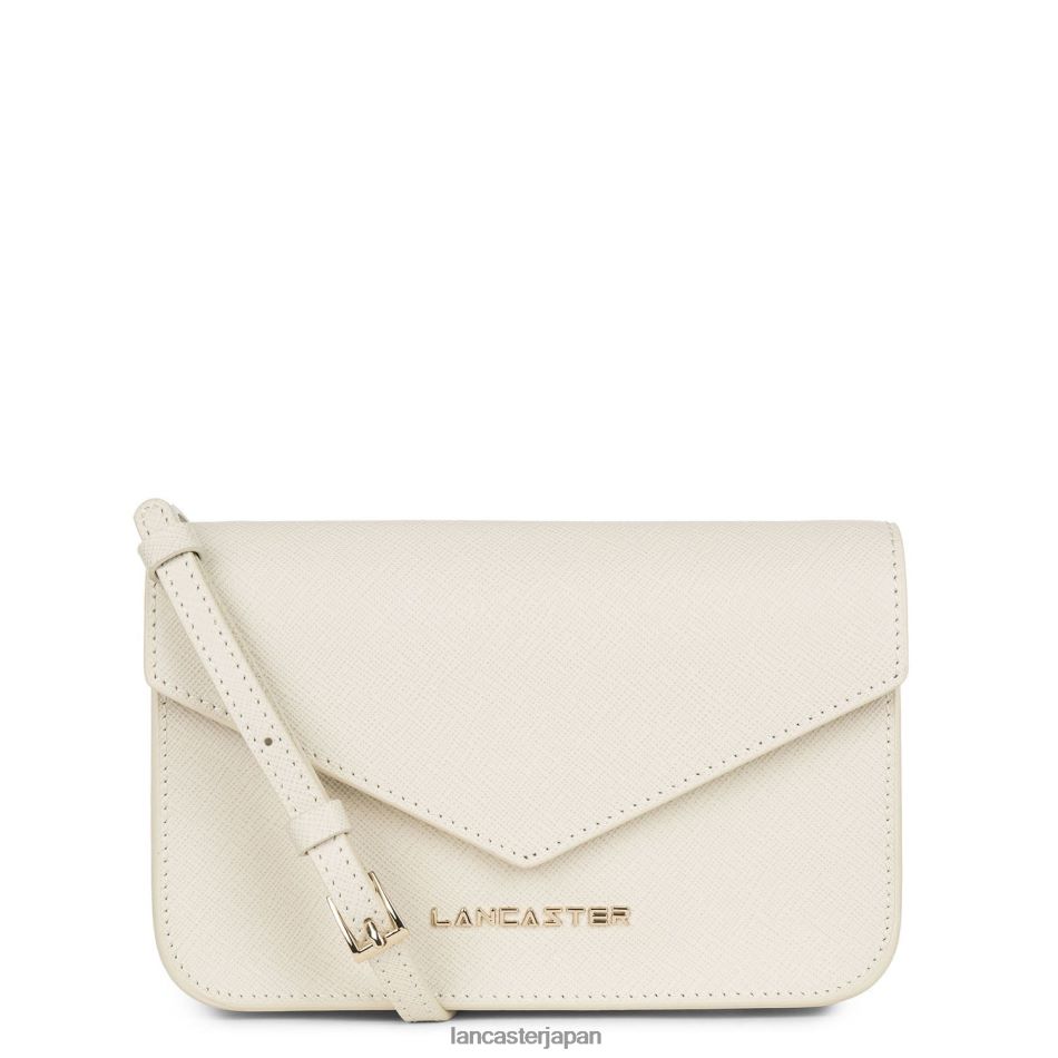 バッグ Lancaster Paris スモールクロスボディバッグ サフィアーノ シグネチャー 象牙 女性 VB8ZLR105