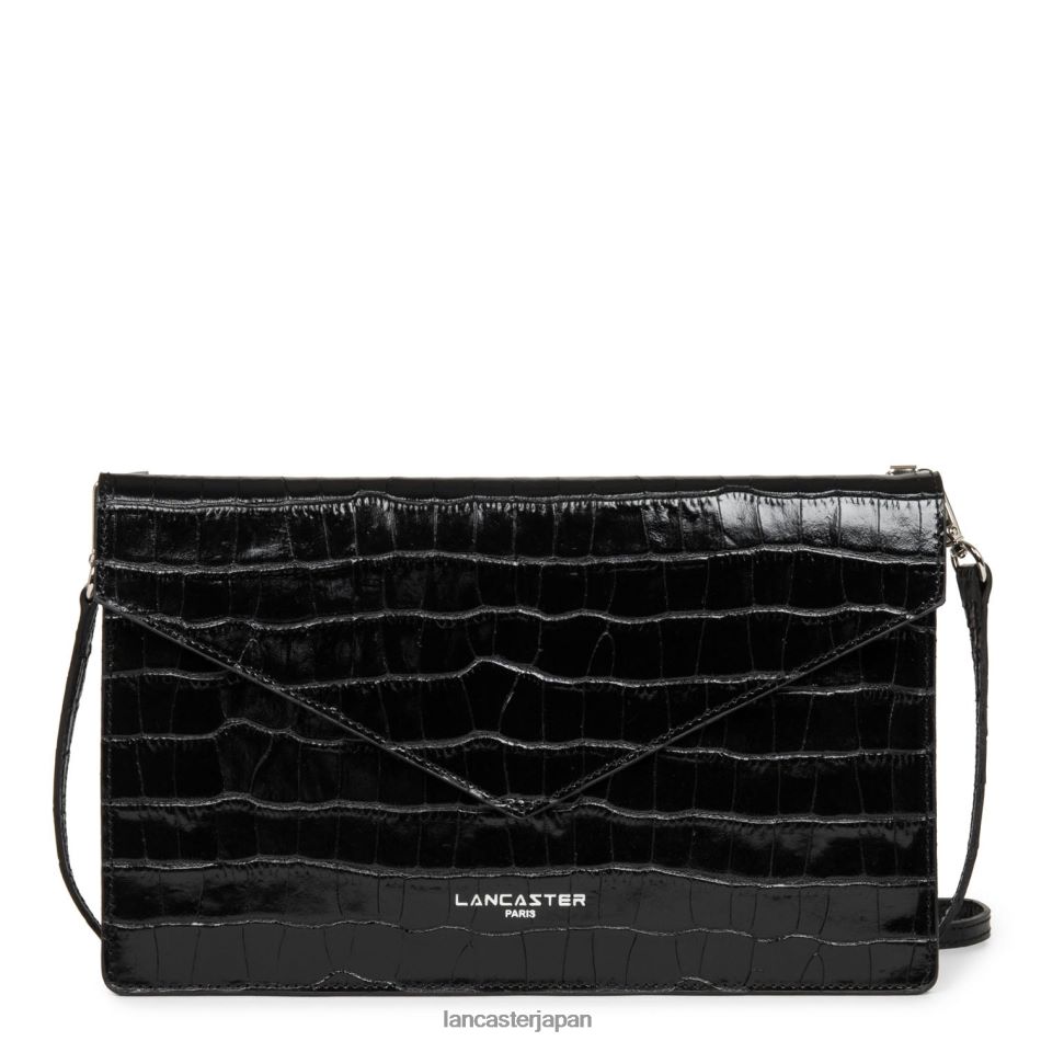 バッグ Lancaster Paris クラッチエキゾチッククロコ ノワール 女性 VB8ZLR1165