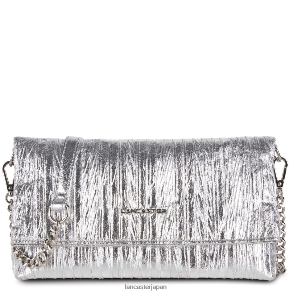 バッグ Lancaster Paris クラッチセレモニー サテンドレープ アージェント 女性 VB8ZLR1185