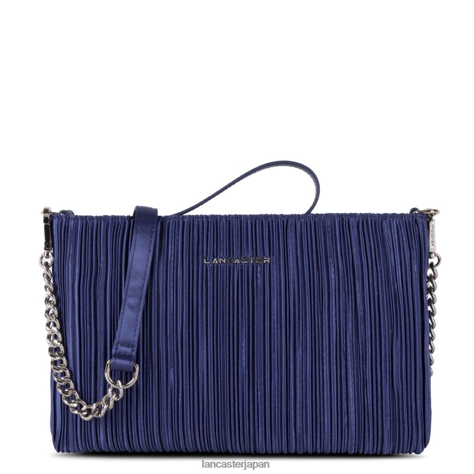バッグ Lancaster Paris クラッチセレモニー サテンドレープ ブルーフォンセ 女性 VB8ZLR1193