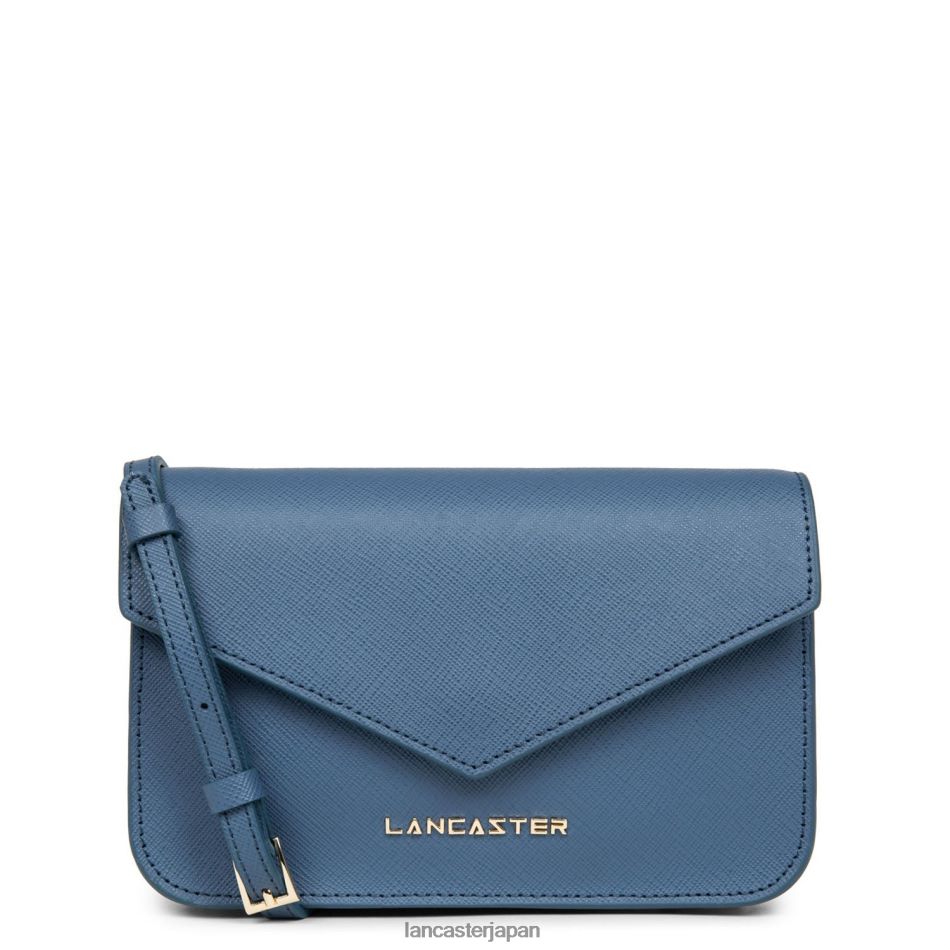 バッグ Lancaster Paris スモールクロスボディバッグ サフィアーノ シグネチャー ブルージーンズ 女性 VB8ZLR122