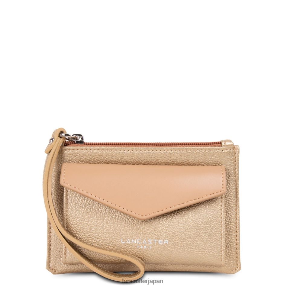バッグ Lancaster Paris クラッチマヤ新しい またはマットナチュラルキャメル 女性 VB8ZLR1227
