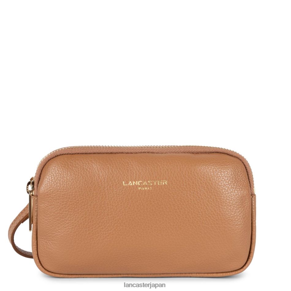 バッグ Lancaster Paris ダブルクラッチ砂丘 キャメル 女性 VB8ZLR1267