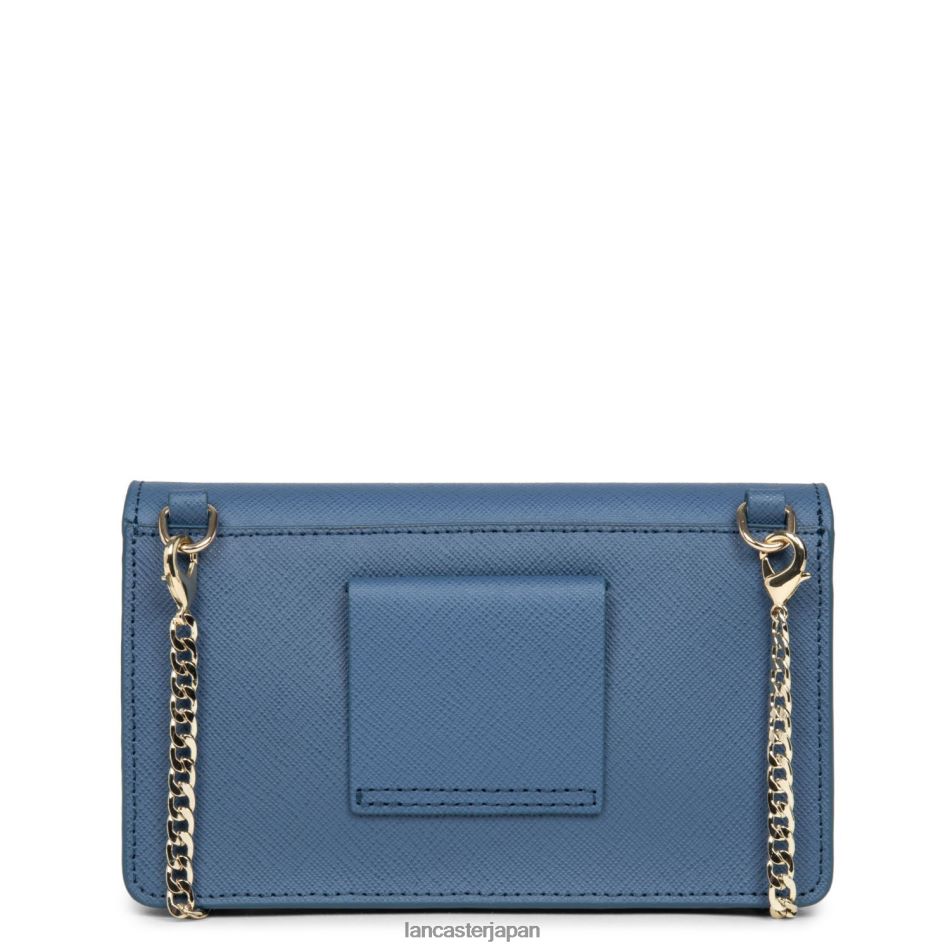 バッグ Lancaster Paris スモールクロスボディバッグ サフィアーノ シグネチャー ブルージーンズ 女性 VB8ZLR132