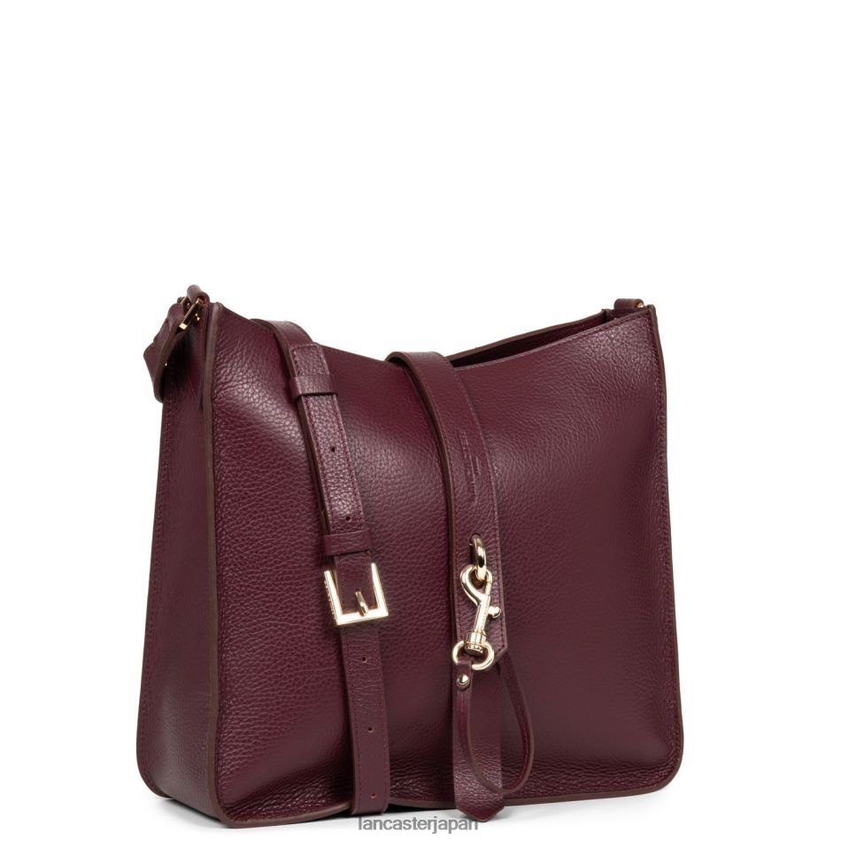 バッグ Lancaster Paris ラージ クロスボディバッグ フーロン ダブルフック ポアプレインフクシア 女性 VB8ZLR1544