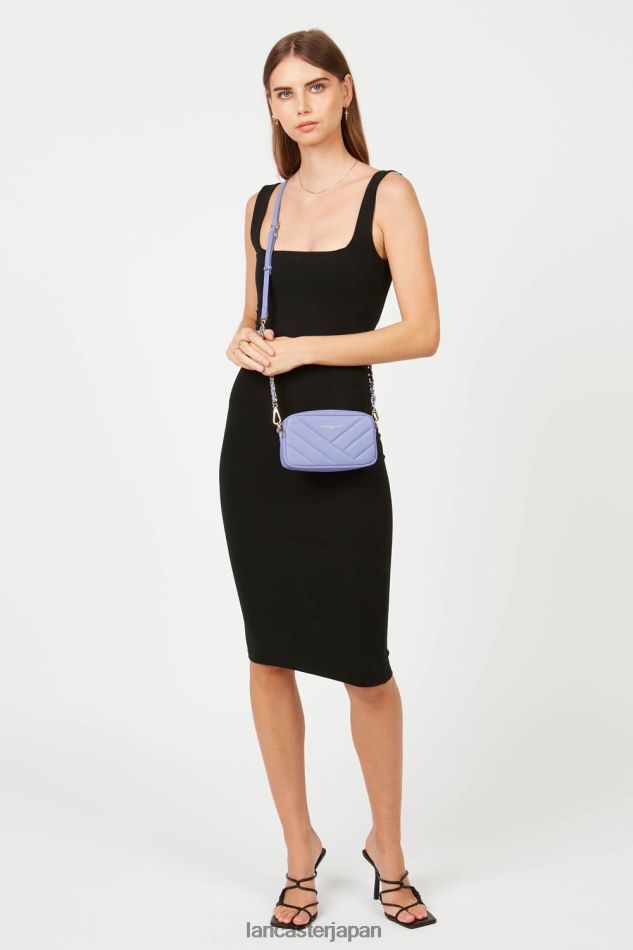 バッグ Lancaster Paris ミニスマホホルダー ソフトマトラッセ ラベンダー 女性 VB8ZLR1