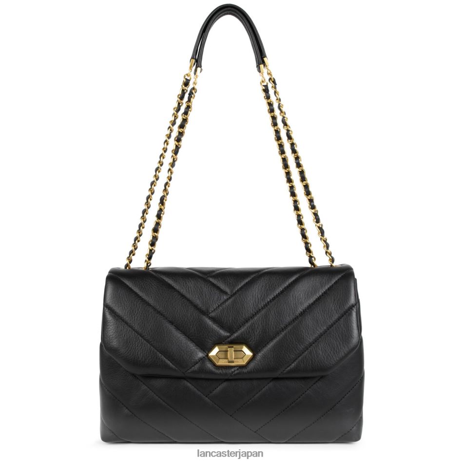 バッグ Lancaster Paris ラージ クロスボディバッグ ソフトマトラッセ ノワール 女性 VB8ZLR2004