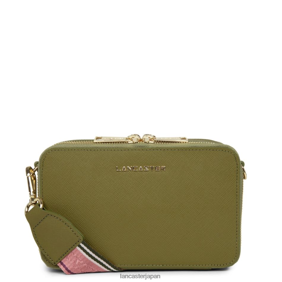 バッグ Lancaster Paris クロスボディバッグ サフィアーノ シグネチャー カキ 女性 VB8ZLR2078