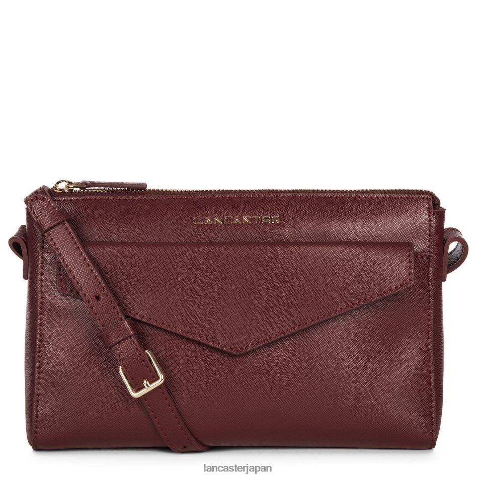バッグ Lancaster Paris クロスボディバッグ サフィアーノ シグネチャー ボルドー 女性 VB8ZLR2085