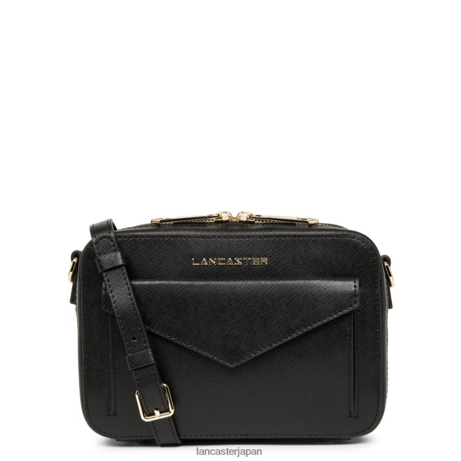 バッグ Lancaster Paris クロスボディバッグ サフィアーノ シグネチャー 新品 ノワール 女性 VB8ZLR2096
