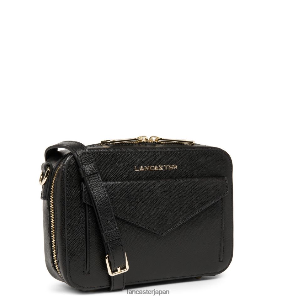 バッグ Lancaster Paris クロスボディバッグ サフィアーノ シグネチャー 新品 ノワール 女性 VB8ZLR2096