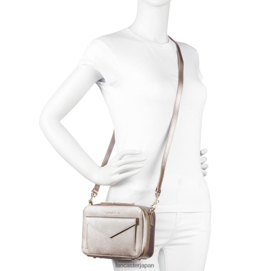 バッグ Lancaster Paris クロスボディバッグ サフィアーノ シグネチャー 新品 ノワール 女性 VB8ZLR2096
