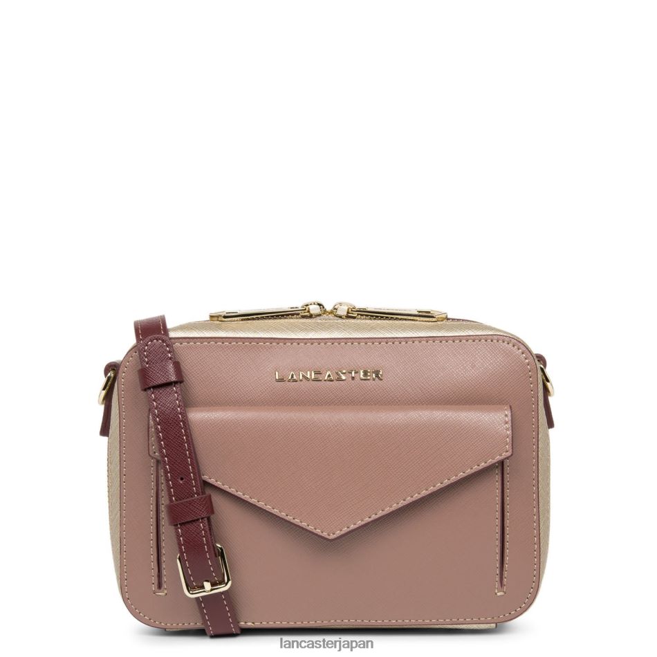 バッグ Lancaster Paris クロスボディバッグ サフィアーノ シグネチャー 新品 ローズ アンティーク シャンパン ボルドー 女性 VB8ZLR2098