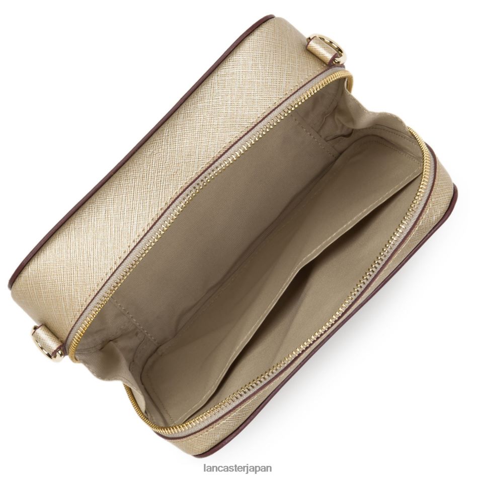 バッグ Lancaster Paris クロスボディバッグ サフィアーノ シグネチャー 新品 ローズ アンティーク シャンパン ボルドー 女性 VB8ZLR2098