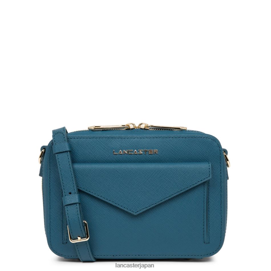 バッグ Lancaster Paris クロスボディバッグ サフィアーノ シグネチャー 新品 ブルーパオン 女性 VB8ZLR2101
