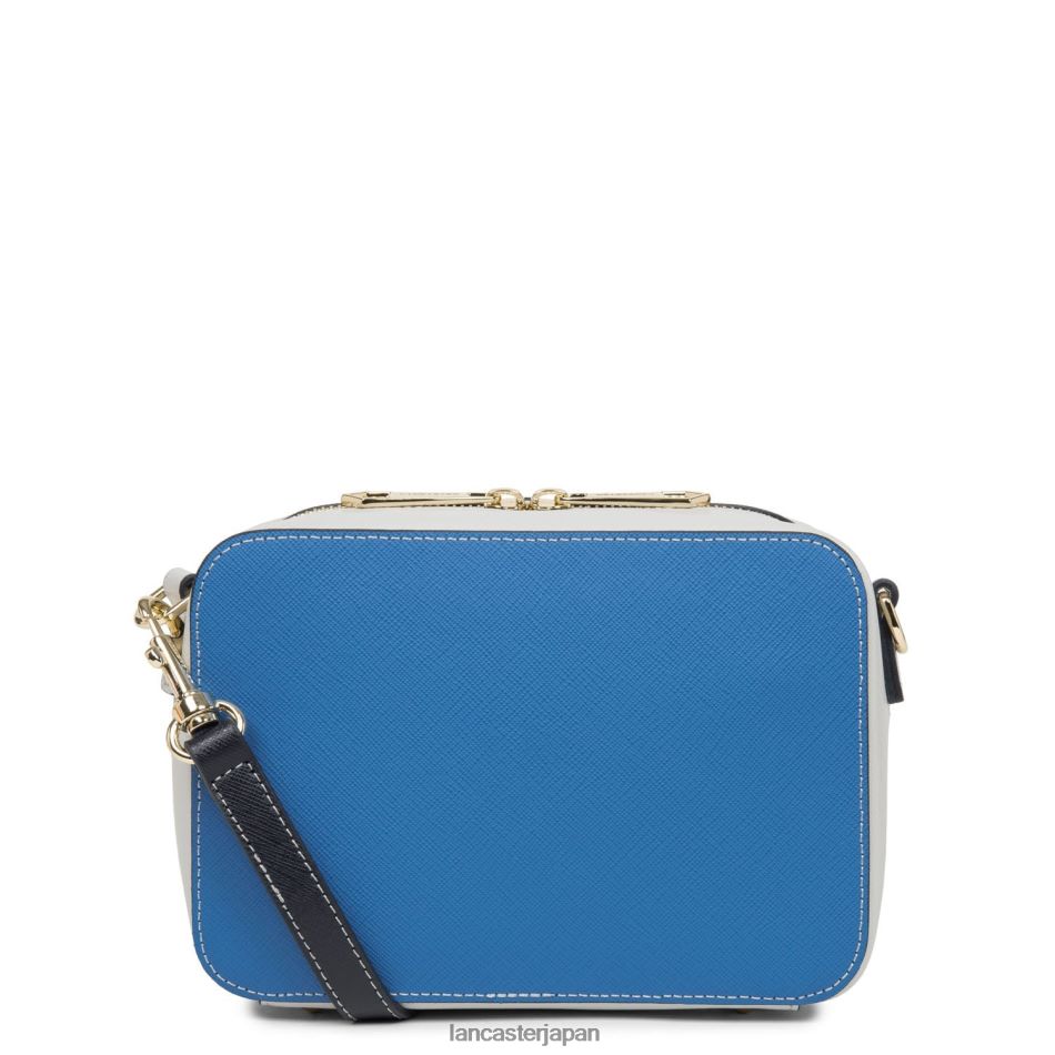 バッグ Lancaster Paris クロスボディバッグ サフィアーノ シグネチャー 新品 ブルー シアン グリ パール ブルー フォンセ 女性 VB8ZLR2104