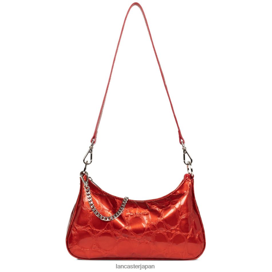 バッグ Lancaster Paris クロスボディバッグ エキゾチック クロコ ヴェルニ ルージュ・ヴェルニ 女性 VB8ZLR2127