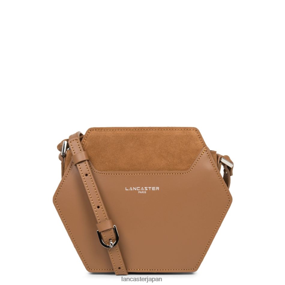 バッグ Lancaster Paris スモールクロスボディバッグ スムースルーシュ キャメル 女性 VB8ZLR2187