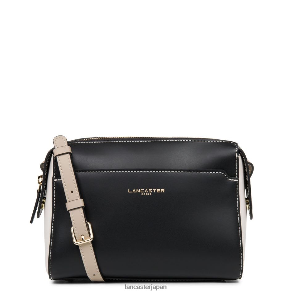 バッグ Lancaster Paris クロスボディバッグ スムースまたは ノワール エクリュ ガレ ローズ 女性 VB8ZLR2300