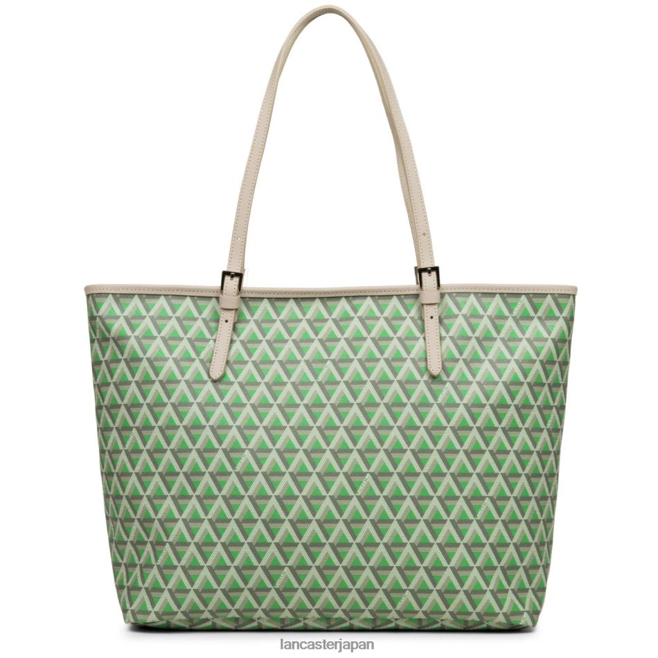バッグ Lancaster Paris 大きなトートバッグのアイコン ヴェール プレーリーベージュ 女性 VB8ZLR2520